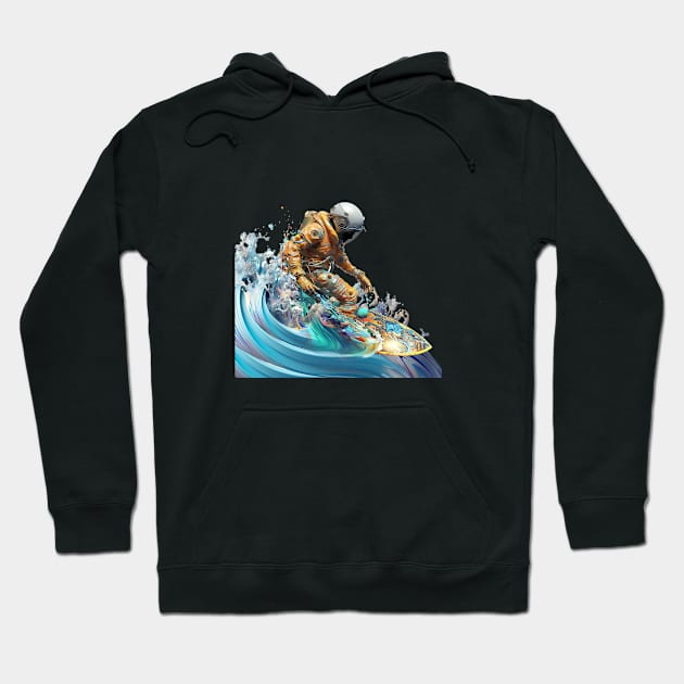 Space Sufer Hoodie by DavidLoblaw